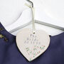 The Bride Floral Hanging Heart, thumbnail 1 of 3