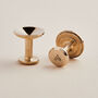 Francis Bronze Cufflinks With Personalised Pouch, thumbnail 2 of 7