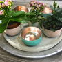 Pastel And Rose Gold Votive Holders, thumbnail 4 of 5