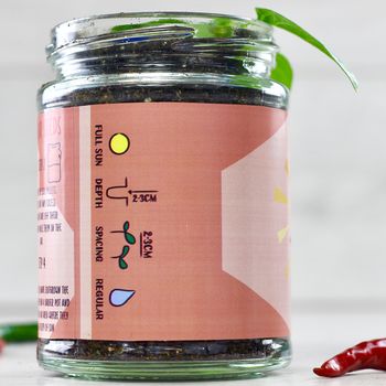 Personalised Hot Chilli Jar Grow Kit, 6 of 12
