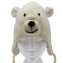 Polar Bear Hand Knitted Woollen Animal Hat, thumbnail 6 of 6