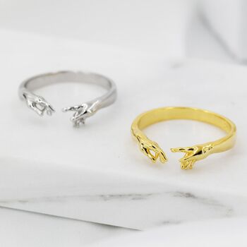 Sterling Silver Hand Ring, 6 of 12