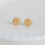 18ct Gold Plated October Birth Flower Stud Earrings, thumbnail 2 of 10