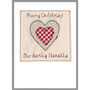 Personalised Heart 1st Christmas Card For Baby Girl, Daughter, Granddaughter, thumbnail 2 of 12