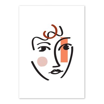 Abstract Face 02 Art Print, 3 of 3