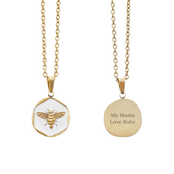 Personalised Honey Bee Pendant And Necklace, 6 of 7