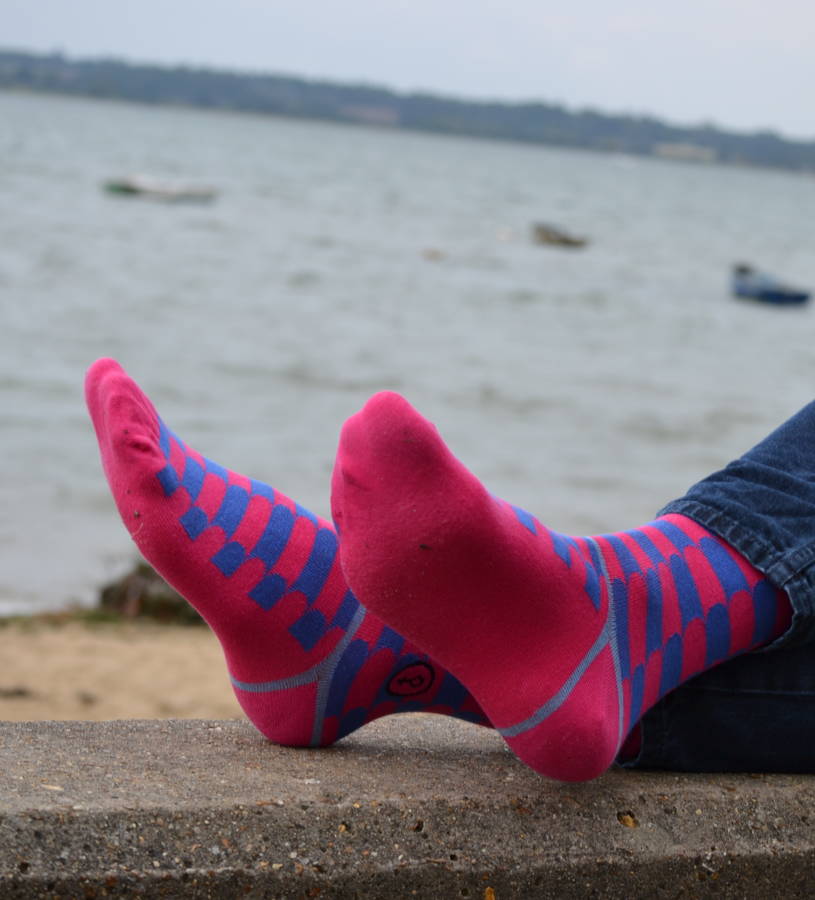 Three Pairs Of Colourful Charity Impact Socks By Stand4 Socks