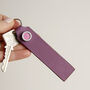 Personalised Bright Leather Debossed Key Fob, thumbnail 8 of 10
