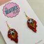 Meteor Glitter Resin Earrings / Space Lover Gift / Celestial Statement Jewellery / Cosmic Accessories, thumbnail 4 of 5