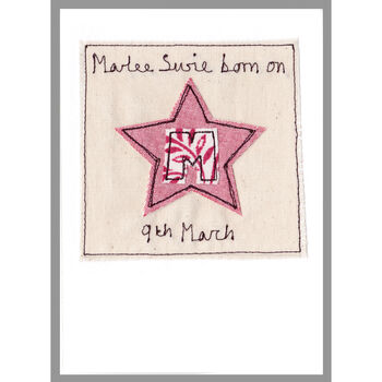Personalised Girls Initial Star Card For Any Occasion, 12 of 12