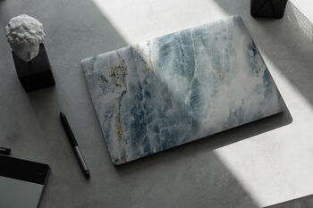 Blue And Gold Marble Mac Book Case, 6 of 8