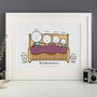 Personalised Family Bed Print, thumbnail 2 of 8