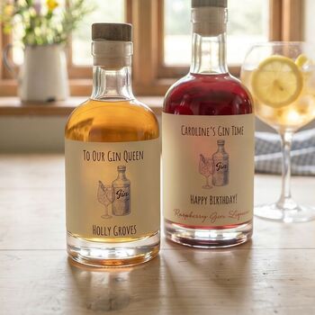 Personalised Flavoured Gin Bottle With Music, 2 of 6