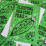 Sleeping Heavenly Peas Funny Christmas Card Pack, thumbnail 1 of 2