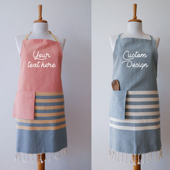 Personalised Apron, Hand Towel, Cotton Anniversary Gift, 8 of 11