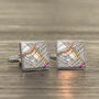 Personalised Favourite Place Football Cufflinks, thumbnail 4 of 6