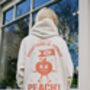 Everything Is Peachy Unisex Graphic Hoodie In Vanilla, thumbnail 4 of 4