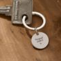 Star Map Memorable Date Sterling Silver Keyring, thumbnail 3 of 10