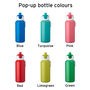 Personalised Pop Up Drinking Bottle, thumbnail 3 of 5