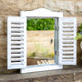 Vintage Style Mirror With Shutters, thumbnail 1 of 7