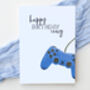 Personalised Adult Birthday Card Gaming, thumbnail 2 of 6