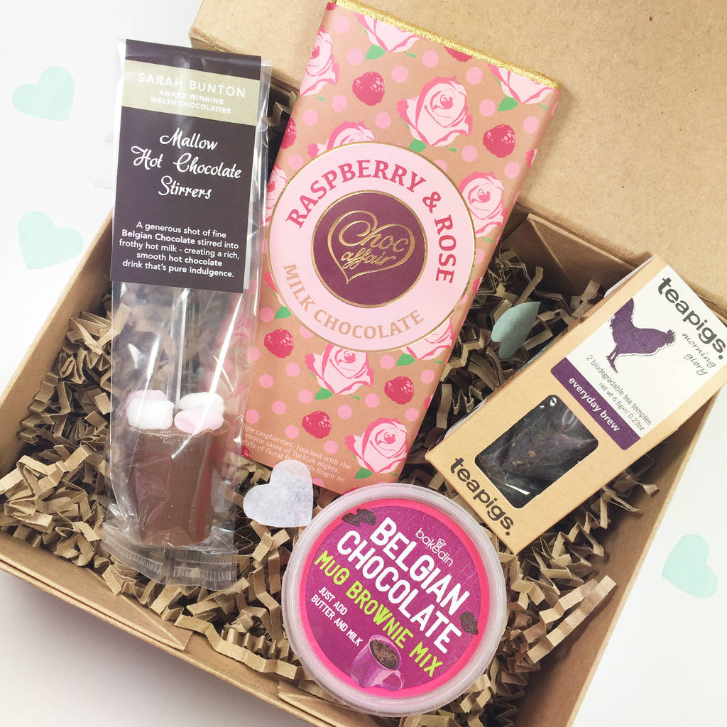 chocolate and treats birthday gift box by sweet bella ...