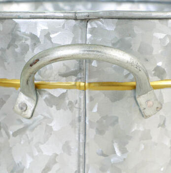 Personalised Galvanised Zinc Ice Bucket And Scoop, 5 of 8