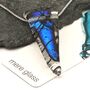 Sapphire Blue Pendant On A Sterling Silver Necklace, thumbnail 6 of 11