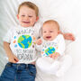 Personalised Space Sister Brother Matching Sibling Set, thumbnail 6 of 11