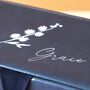 Personalised Birth Flower Two Tier Jewellery Box, thumbnail 4 of 12