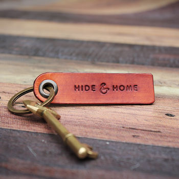Personalised Leather Key Fob, 4 of 4