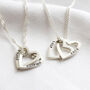 Personalised Interlocking Hearts Pendant Necklace, thumbnail 3 of 6