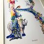 Personalised J To S Bright Wildlife Initials Print, thumbnail 2 of 12