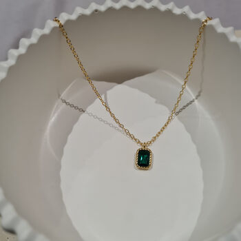 Dainty Green Necklace, 3 of 5