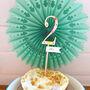 Age Two Wooden Cake Topper, thumbnail 1 of 2