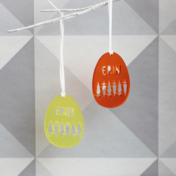 Personalised Easter Carrot Hanging Decoration, 2 of 3
