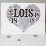 Personalised 18th Birthday Sparkle Card, thumbnail 6 of 12