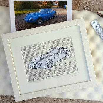 Personalised Favourite Car Embroidered Artwork, 3 of 7