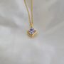 Yellow Gold Pendant Birthstone Necklace June Alexandrite, thumbnail 1 of 5
