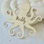 Personalised Octopus Wooden Name Sign, thumbnail 1 of 4
