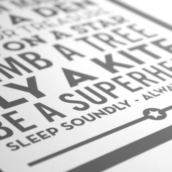 'Be A Superhero' Baby Gift Print, 3 of 10