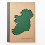 Handcrafted Ireland Map Travel Notebook, thumbnail 1 of 7
