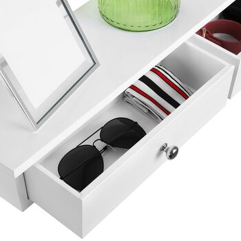 Floating Wall Mounted Storage Shelf With Two Drawers, 3 of 9