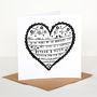 Personalised Heart Engagement Card, thumbnail 1 of 1