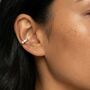 18k Gold Or Silver Ear Cuff Set, Women's Piercing Gift, Adjustable, thumbnail 1 of 6