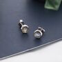 Sterling Silver Rose Cut Labradorite Stud Earrings, thumbnail 3 of 12