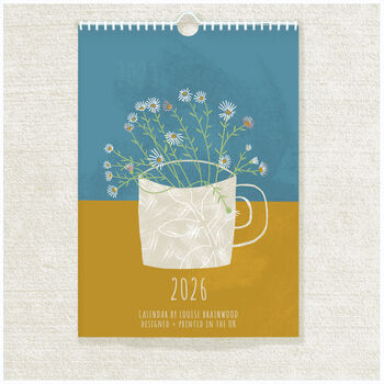 2026 Desk Calendar Flower Mugs, 5 of 5