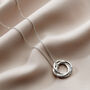 Personalised Molten Russian Ring Necklace, thumbnail 2 of 6