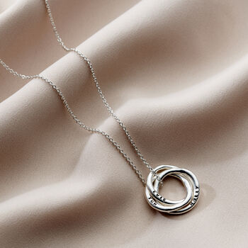 Personalised Molten Russian Ring Necklace, 2 of 6
