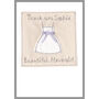Personalised Bridesmaid Or Flower Girl Dress Card, thumbnail 3 of 11